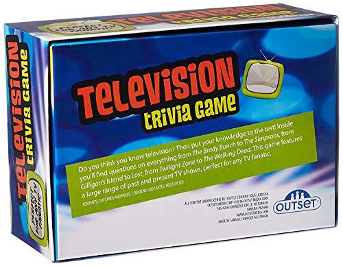 Television Trivia Game - Features 220 Cards with Over 800 Fun Questions - Perfect For Any TV Fanatic - Ages 12+ - Thumbnail 2