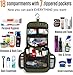 VENTURE 4TH Hanging Travel Toiletry Bag for Women & Men – Large Toiletry Organizer with 18 Compartments, Removable TSA Pouch, Travel Wash Bag for Toiletries, Makeup & Shaving Kit (Forest Green)