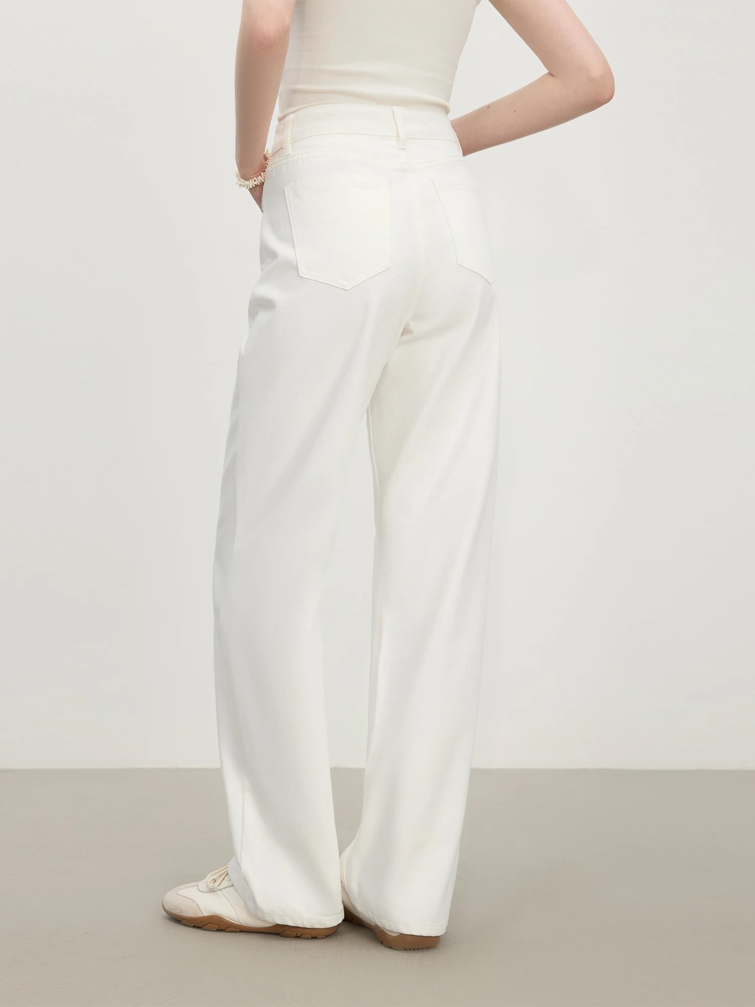 Pantalones Vaqueros para Mujer Rectos Tiro Alto Verano Delgados Casuales Pantalones Jeans para Mujeres