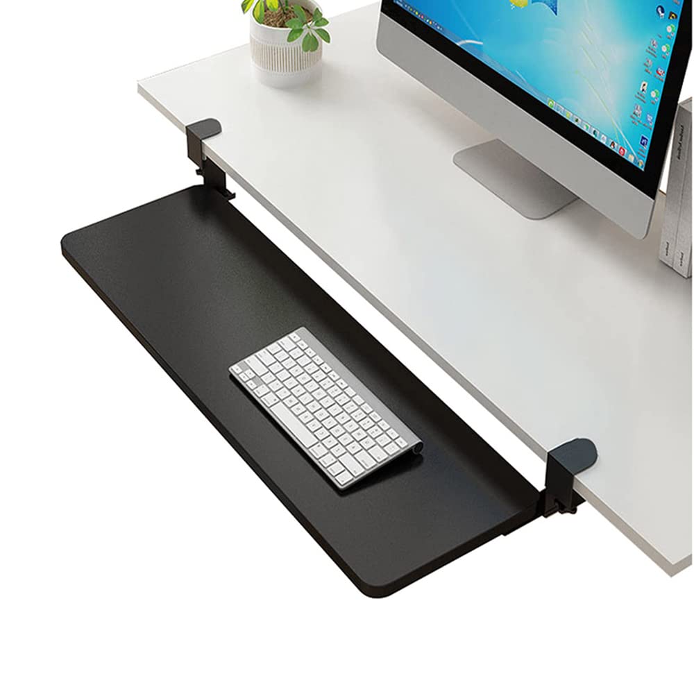 Buy Clamp Keyboard Tray Under Desk Slide, Ergonomic Sliding Under Desk Keyboard And Mouse