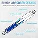 Rear Complete Struts Compatible with 10-17 GMC Terrain / 05-17 Chevy Equinox / 12-13 Captiva Sport / 06-09 Pontiac Torrent / 08-10 Saturn Vue, Shock Absorbers Assembly Replace for 345055, 2PCS