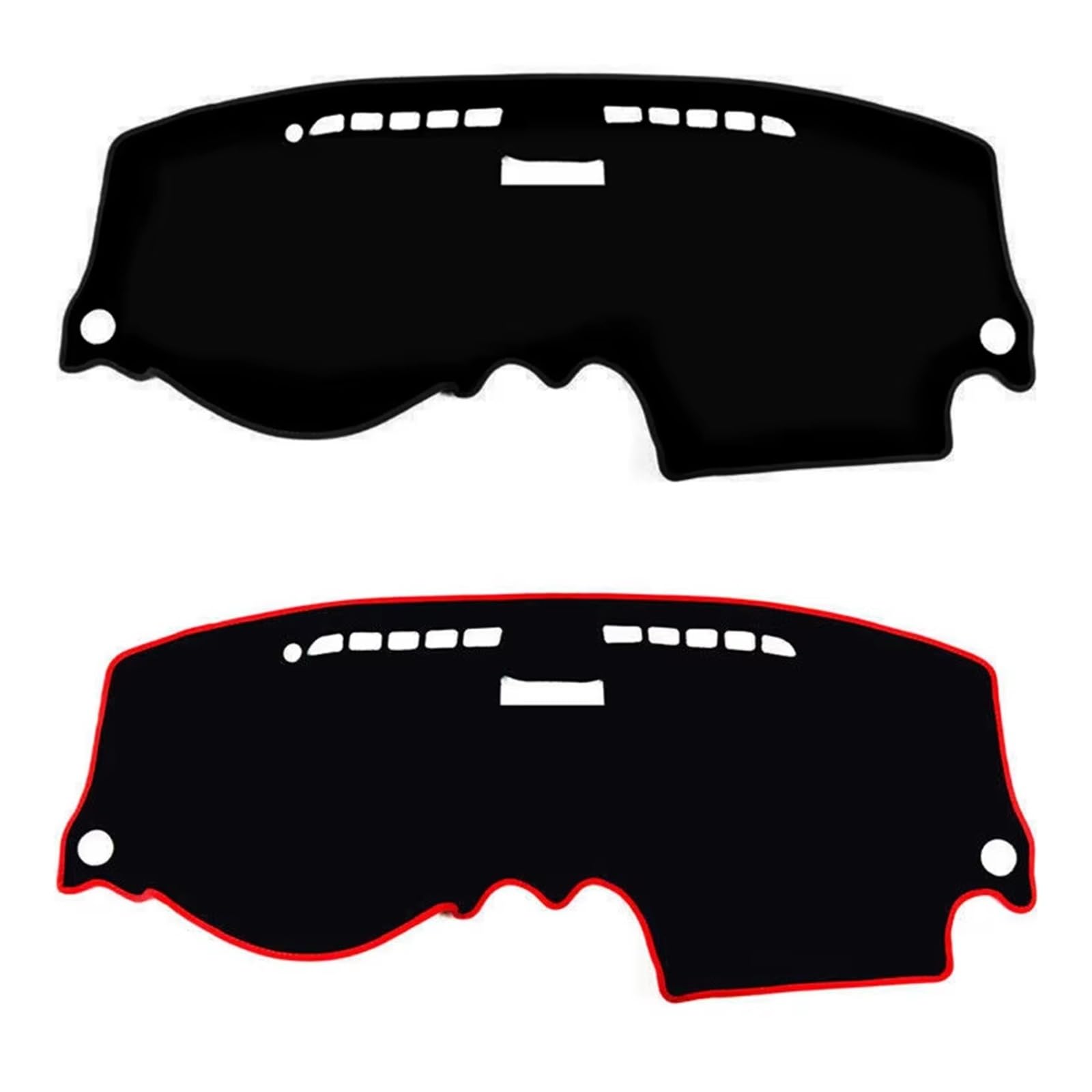 Center Konsole Für Chevy Für Aveo Kalos Für Lova 2003-2011 Anti-Glare Dashboard Abdeckung Matte Pad Innen Dashmat Sonnenschirm Teppich Armaturenbrett Matte Interior | Black(Red Edge)RHD