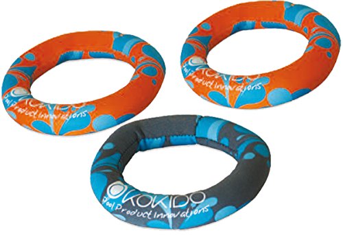 Kokido K581Cbx - Set 3 Anillos Buceo Infantiles Neopreno Colores Divertidos Y Llamativos Para Piscina O Playa Se Hunden En El Fondo Para Buscarlos Y Aprender A Bucear