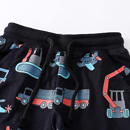 Cartoon Cars Prints Shorts for Toddler Boys Elastic Waist Pants Beach Sport Shorts Comfy Soft Casual Bottoms3