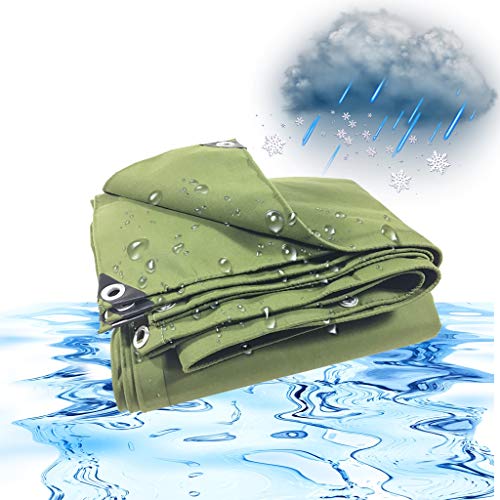 wasserdichte Plane Abdeckung, 25 Mil Mit Ösen Grün Plane Für Balkon Boden Camping Pavillon Gartenmöbel Gartenlounge Kugelgrill Quadratisch