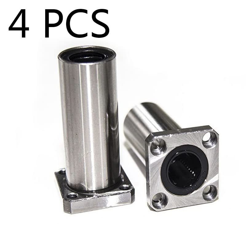ベアリング交換 4 個 8/10/12 ロングタイプ長方形フランジリニアベアリング 3D プリンター部品用(12)