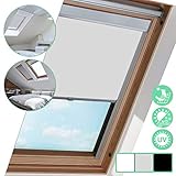 [page_title]-Rollo für 206, Classic Hochqualitative Wertarbeit Grau, Blickdicht Thermo-Rollo, 50.7 * 97.4cm für Fenster