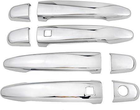 Chrome Door Handle Cover Trim for Toyota Noah Voxy 2007-2013 Accessories Exterior Decor 2 Smart Enter Holes