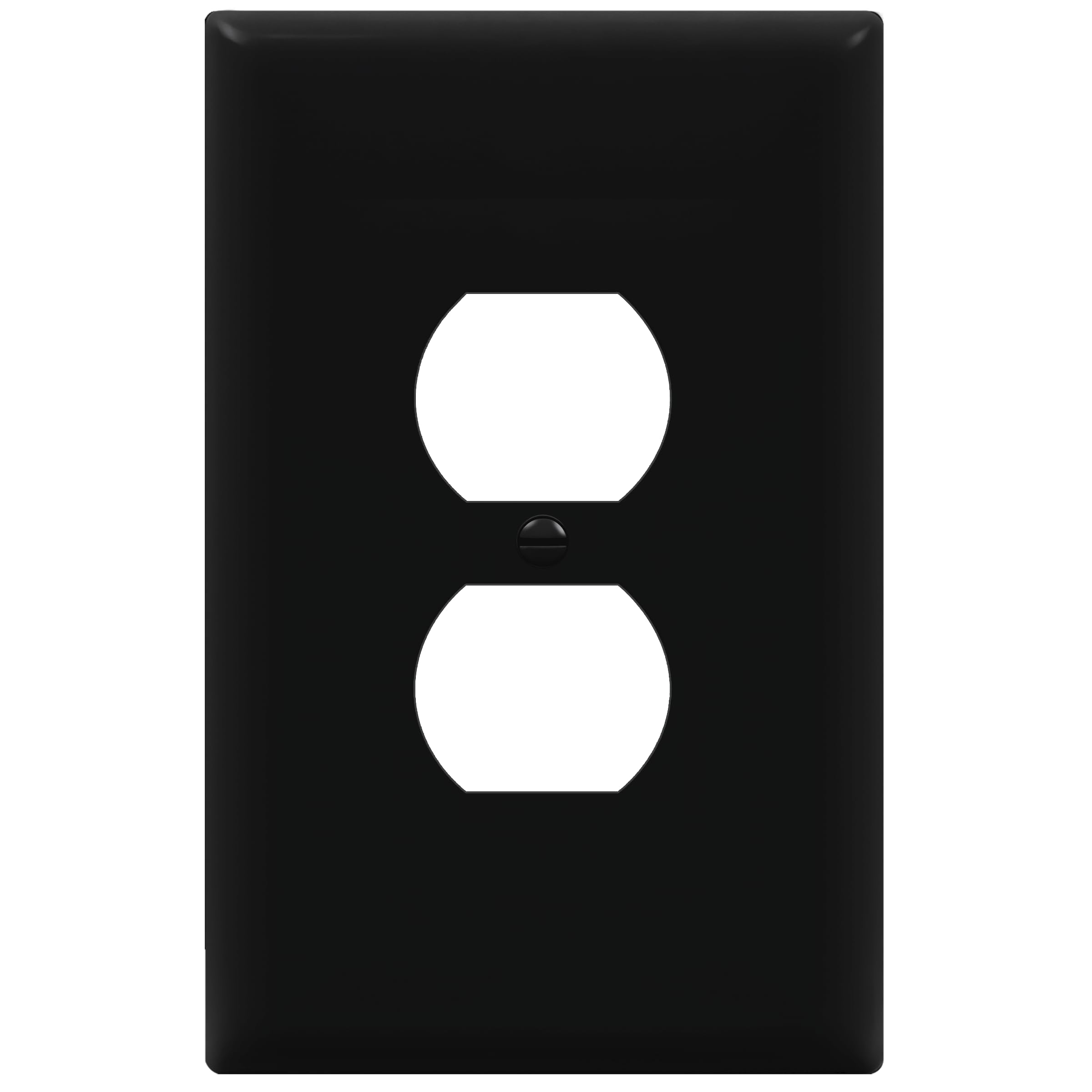 ENERLITES Duplex Receptacle Outlet Wall Plate, Jumbo Electrical Outlet Cover, Gloss Finish, Oversized 1-Gang 5.51" x 3.50", Polycarbonate