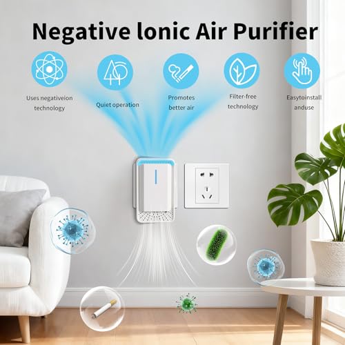 Purificador de aire ionizador para hogar 4 unidades miniatura 3