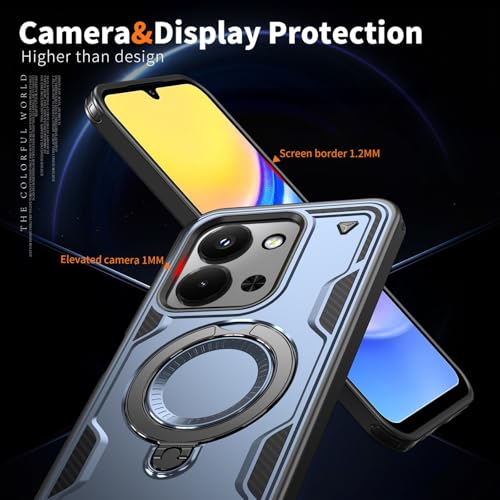 Coque Xiaomi Redmi 15C protection de qualité militaire résistante aux chocs bleue - 6