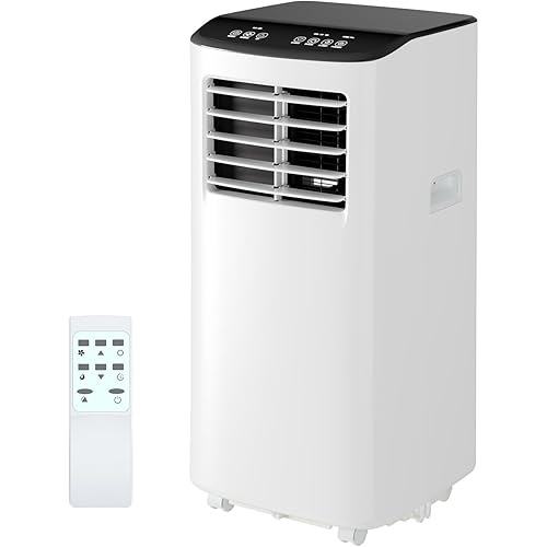 Portable Air Conditioner, 8,000 BTUs Room Air Conditioner, 3 in-1 Cooling AC Portable Air Conditioner with Fan & Dehumidifier, Standing Air Conditioner, Ventless Floor AC