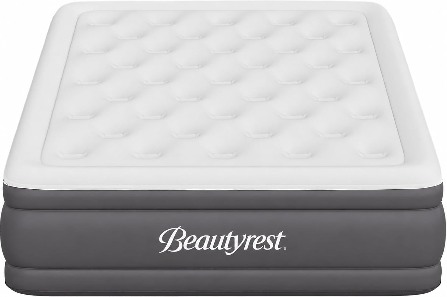 Beautyrest Sky Rise Full Size Air Mattress with Built-in Pump, 18" Raised Inflatable Bed with Comfort Top, Offset Coil Support, Anti-Leak Pump, Carry Bag, 700 lb Capacity