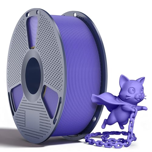 SUNLU PLA+2.0 Filament 1.75mm, Upgraded Tougher & Stronger PLA Plus for 3D Printers, Smooth & Neatly Wound, ±0.02mm Accuracy, 1KG Spool (2.2lbs), Lavender Purple