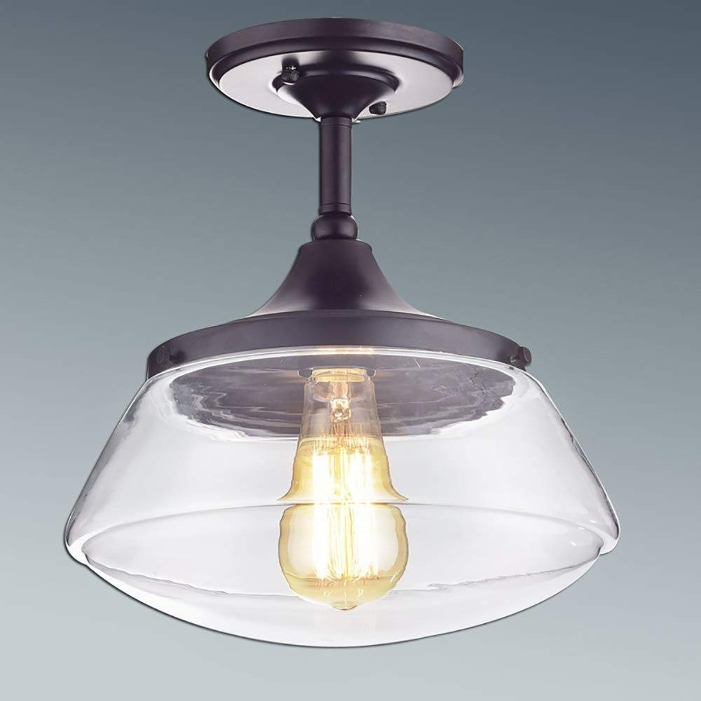 Lampe bocal poisson suspendue en verre fumé noir pour déco salon