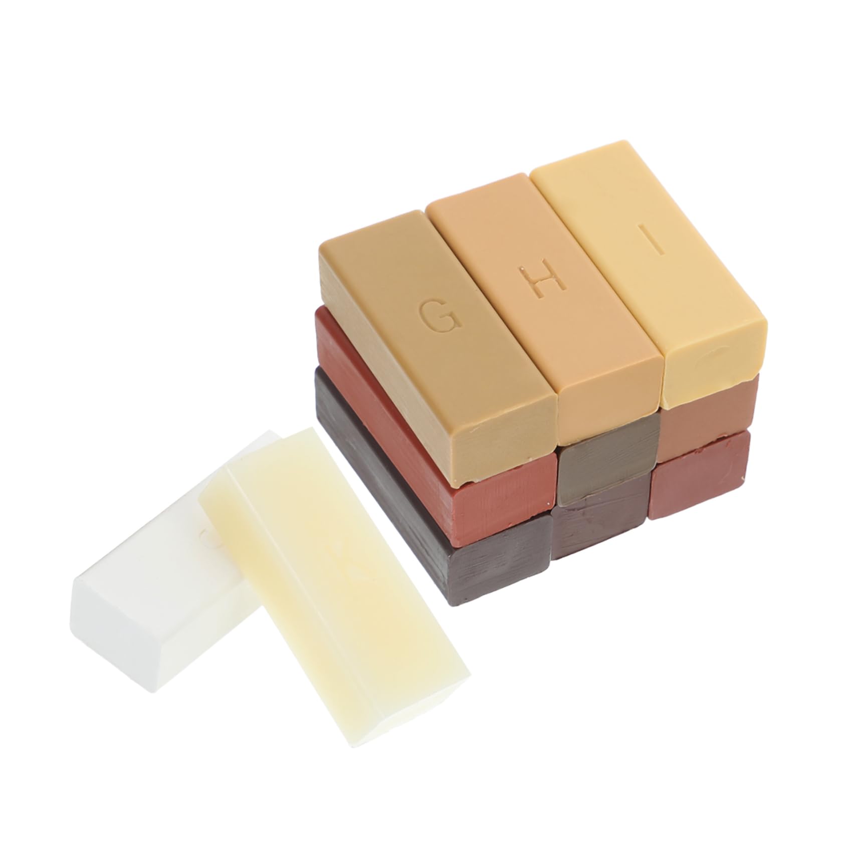 Healeved 11pezzi Cera Per Riparazione Pavimenti Stucco Per Pavimenti in Legno Duro e Laminato Colori Cera Dura Ad Asciugatura Rapida Riempitivo Per Scricchiolanti e Piastrelle