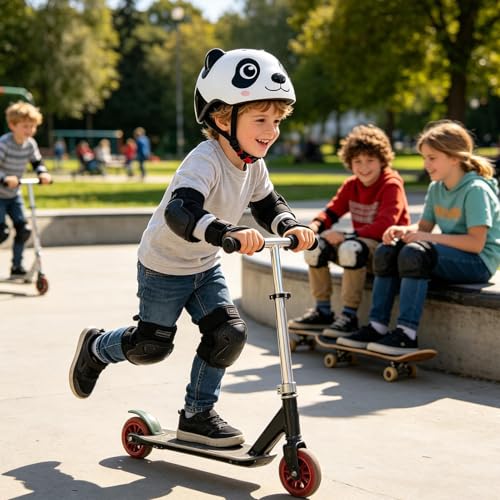 Casque de vélo enfants 2-6 ans réglable avec motif animal rigolo