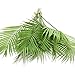 SLanC 2 Pack Artificial Palm Plants Leaves Faux Fake Tropical Large Palm Tree Leaves Imitation Leaf Artificial Plastic Plants for Home Kitchen Party Flowers