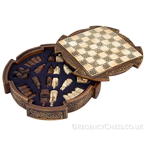 Set de Ajedrez Celta Isle of Lewis Compact 9 Pulgadas miniatura 3