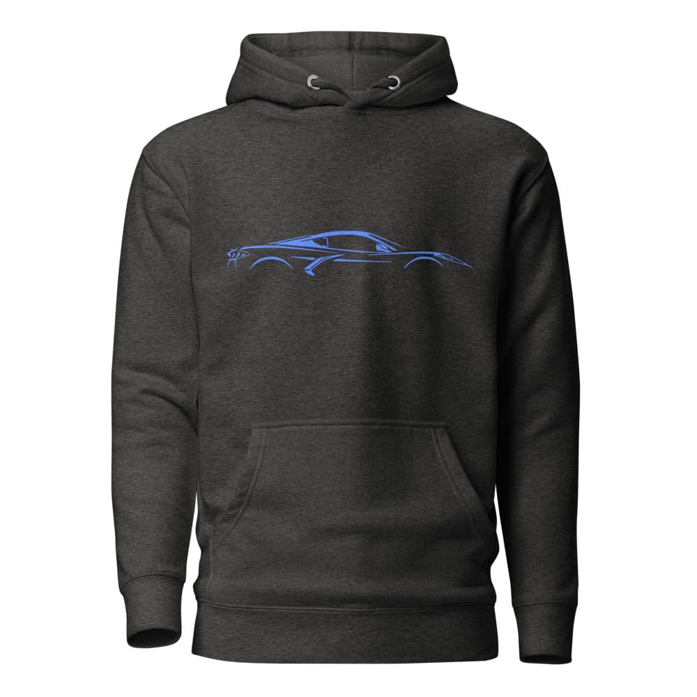 2024 2025 Rapid Blue Sports Car C8 Line Art for 8th Gen Vette Właściciele Kierowcy Bluza z kapturem Bluza z kapturem