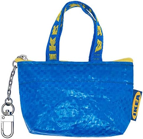 IKEA Key & Coin Purse KNOLIG Bag Small Blue with One Zipper Bag (1 set)