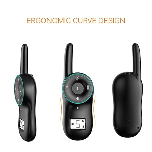 MAXBROTHERS Coleira Adestramento Eletrônica Anti Latidos Colar Adestrar Cachorro (Preto)