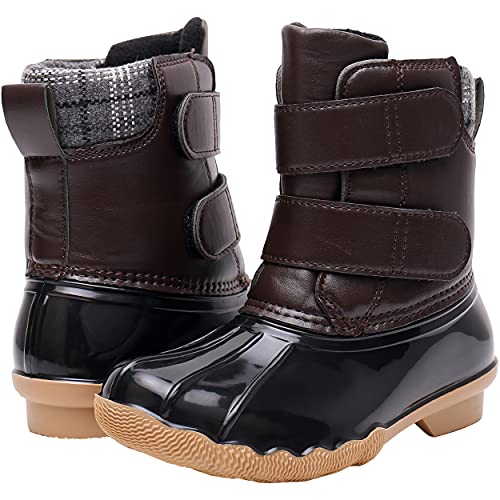 Kids Boys Girls Snow Boots Waterproof Insulated Warm Outdoor Winter Boots(Toddler/Little Kid)