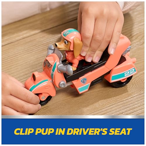 PAW PATROL - Liberty’s Rettungs-Motorrad mit Spielfigur (Basis Fahrzeug), authentische Details, Spielzeug-Motorrad für Kinder ab 3 Jahren