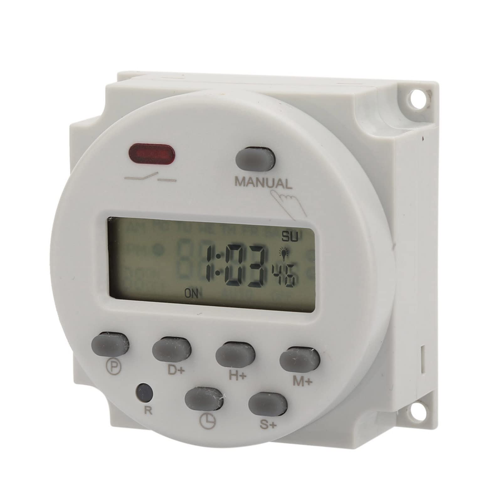 5VA 7 Tage programmierbarer Zeitschalter, Digitalanzeige, Kleiner Zeitrelaisschalter für elektronische Steuerung, genau und stabil(220V AC)