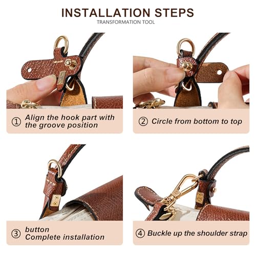 Sunshine smile Organizer für Longchamp Tasche,Schultergurt für Longchamp Tasche Damen,Tragegurt für Longchamp,Taschen Organizer für Longchamp Mini,Purse Organize(Waldgrün)