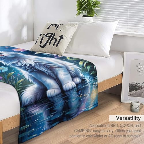 Plaid de canapé imprimé chat en flannel légère pour vos soirées cocooning - 7