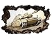 Produktbild 3D Wandtattoo Panzer Krieg Waffe Kanone Bild selbstklebend Wandbild sticker Wohnzimmer Wand Aufkleber 11H961, Wandbild Größe F:ca. 97cmx57cm