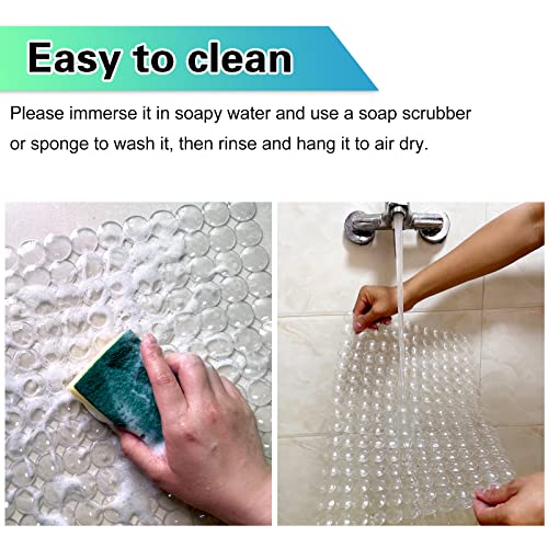 2 Pack Kitchen Sink Mat Dot Sink Mats For Stainless Steel Sink, Pvc Eco-Friendly Sink Protector For Bottom Of Kitchen Sink, Porcelain, Dishes And Glassware, Fast Draining, 15 X 11 Inches (Clear) #TOP5