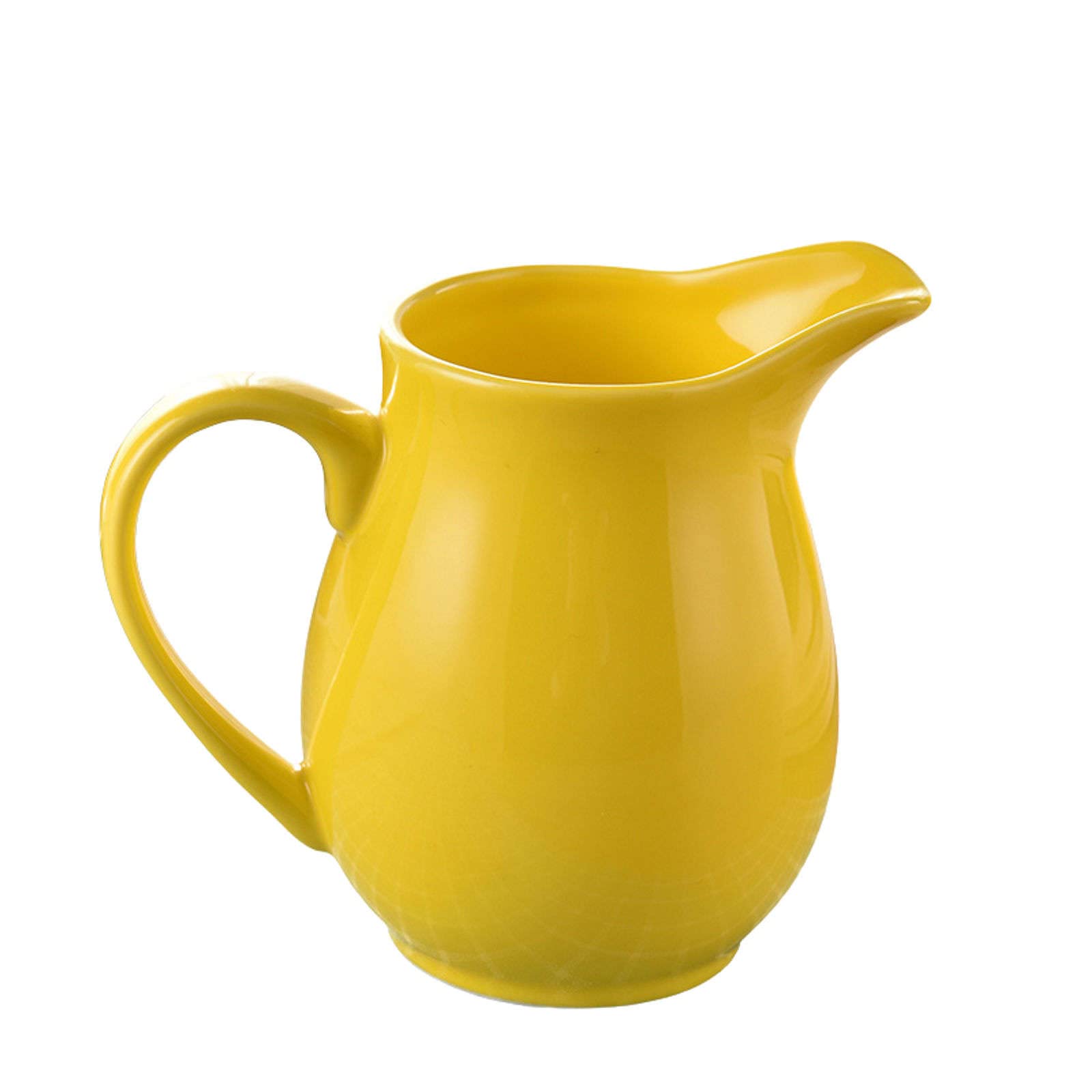 Pojemnik na cukier do kawy podwieczorek śniadaniowy, ceramiczna cukiernica, z pokrywką i dzbankiem mleko, mlecznik zestawy cukru, dzbanek, dekoracja f(Yellow,Milk Jug)