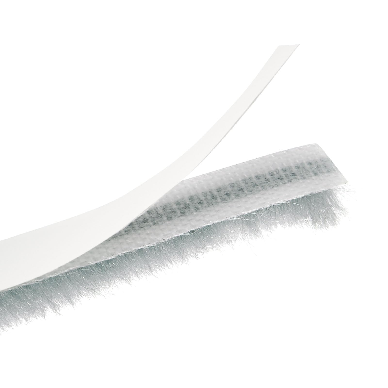 sourcing map Weather Stripping Brush, 10ft L x 0.3" W x 0.3" H Self-Adhesive Seal Weatherstrip Sweep Brush Gray for Door Window — image 1