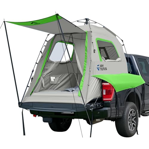 JOYTUTUS Automatic Truck Tent, Easy Set-up, Portable Truck...