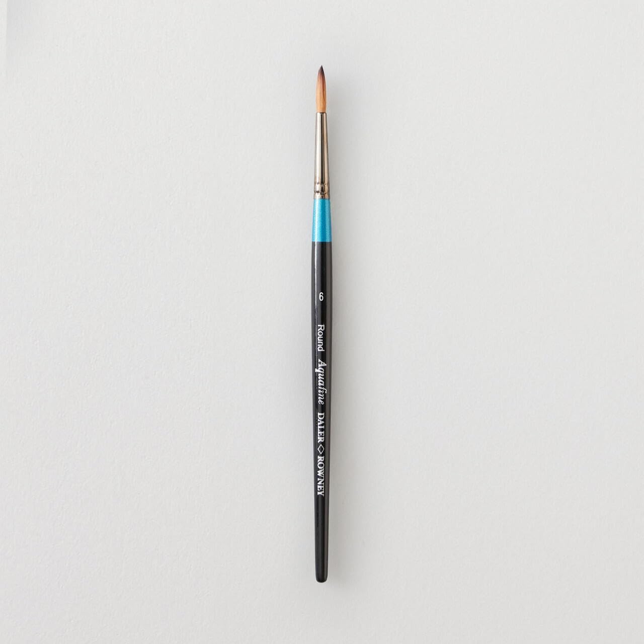 Daler-Rowney Aquafine Watercolour Brush, Natural Sable Hair, Short Handle, Round, 6