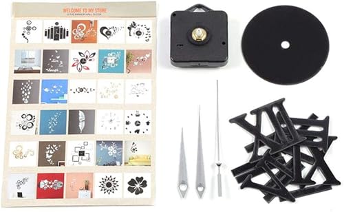 Miniatura 3 de Fdit Reloj de pared 3D impermeable DIY reloj de pared silencioso reloj de pared DIY moderno reloj decorativo digital para oficina en casa 19.7 in