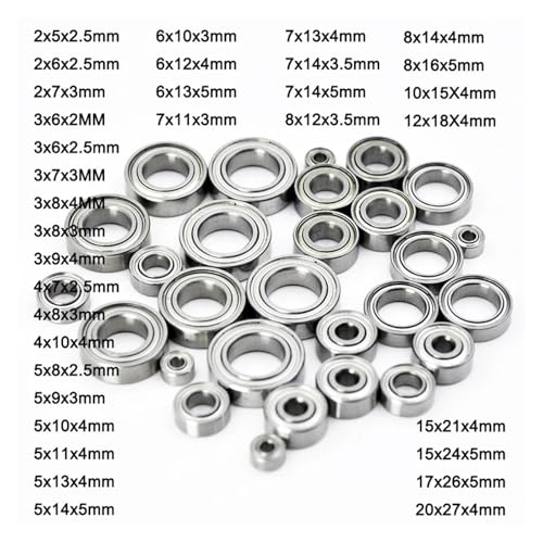 Rodamientos de bolas 6x12x4mm en kit de 5 piezas para coches RC 3