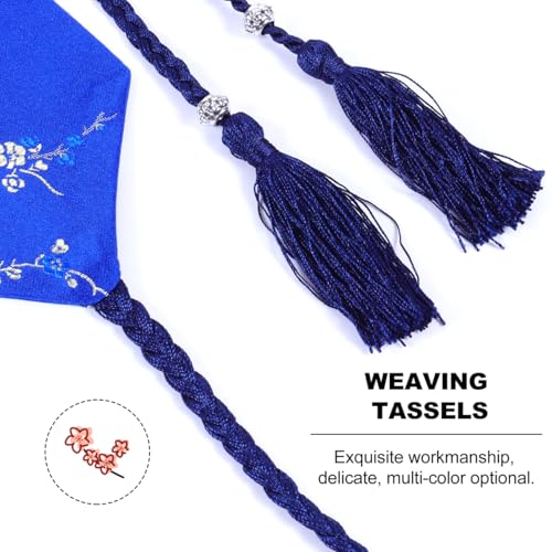 Women Japanese Kimono Robe Waistband Self Tie Wrap Around Waist Belt with Tassel for Yukata Robe Accessories 5