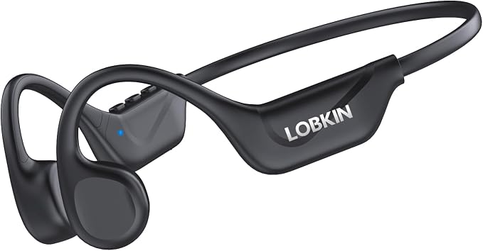 LOBKIN Bone Conduction Headphones Bluetooth 5.4 - Open Ear Headphones Wireless with Mic, IPX5 Waterproof Sports Earphones for Running, Gym Workout, Ski, Cycling