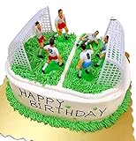 ⚽ Erstelle deinen eigenen Fußball-Kuchen, lege einfach die Tore und Spieler auf den Kuchen.