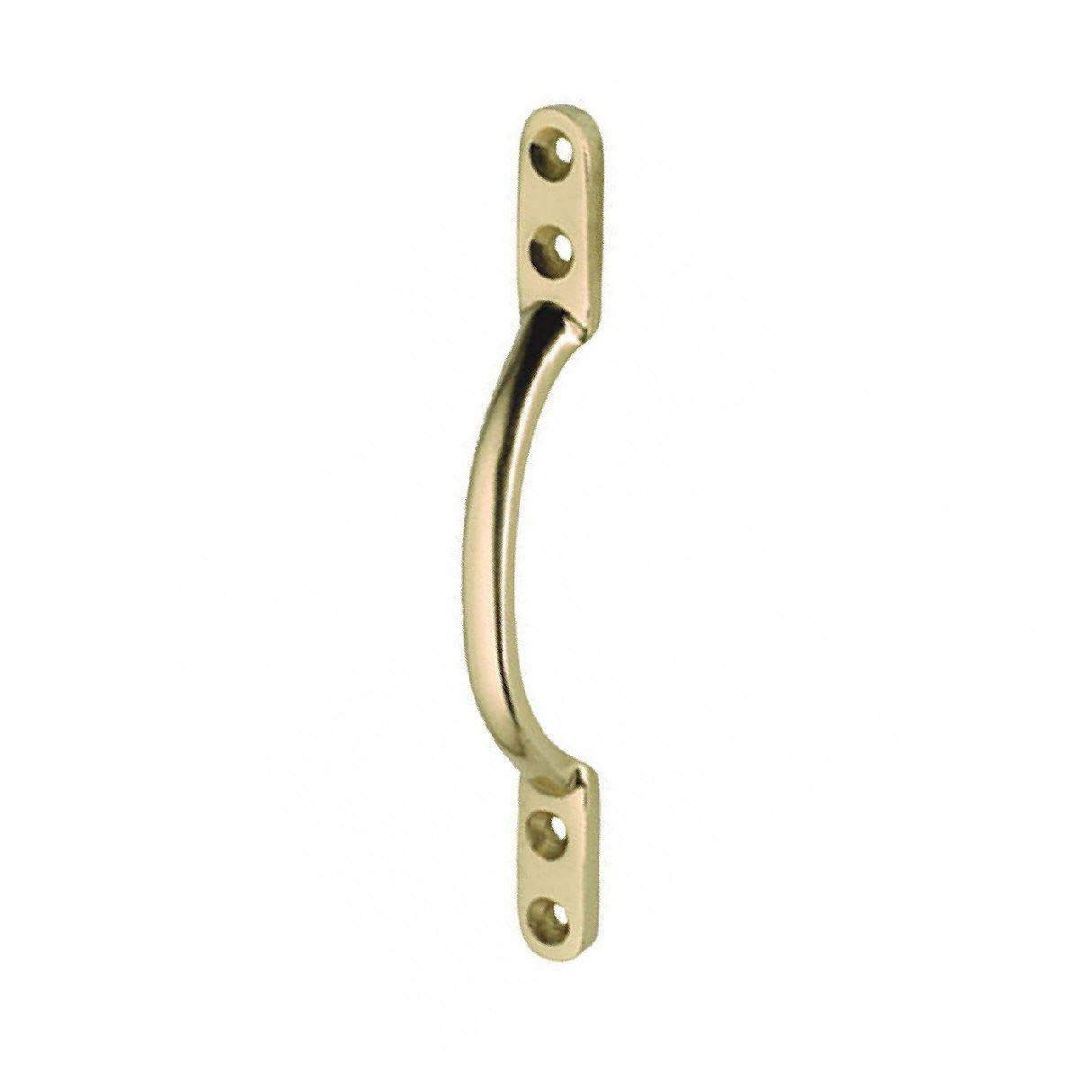 Linx Linx® Sliding Window Sash Pull D Handle, Victorian, 125Mm (5 Inch) Polished Brass Pack Of 2