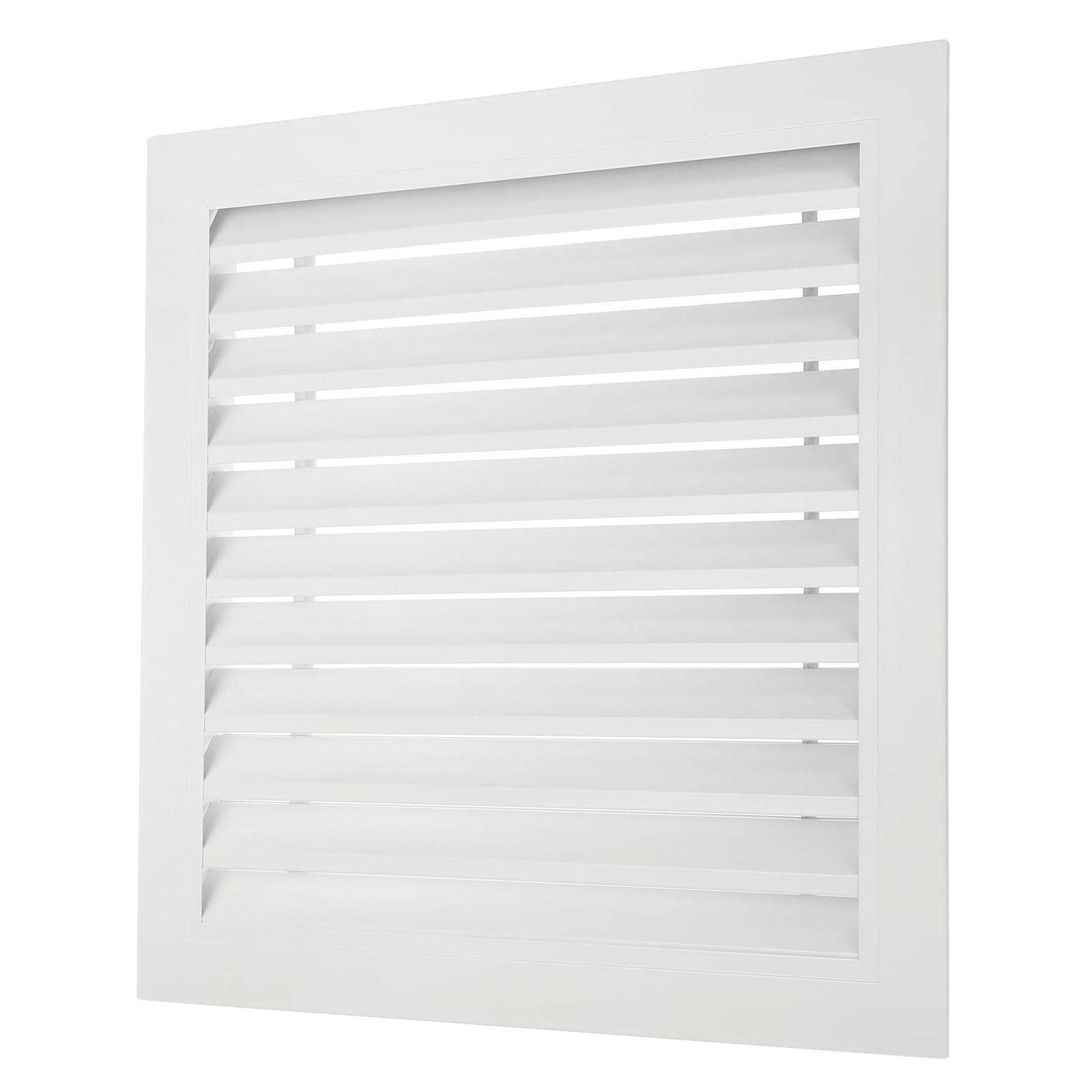patikil 16" x 16" aluminum return grille, air supply vent cover linear bar ventilation grille for sidewall wall ceiling hvac system, outer size: 17.7" x 17.7", white