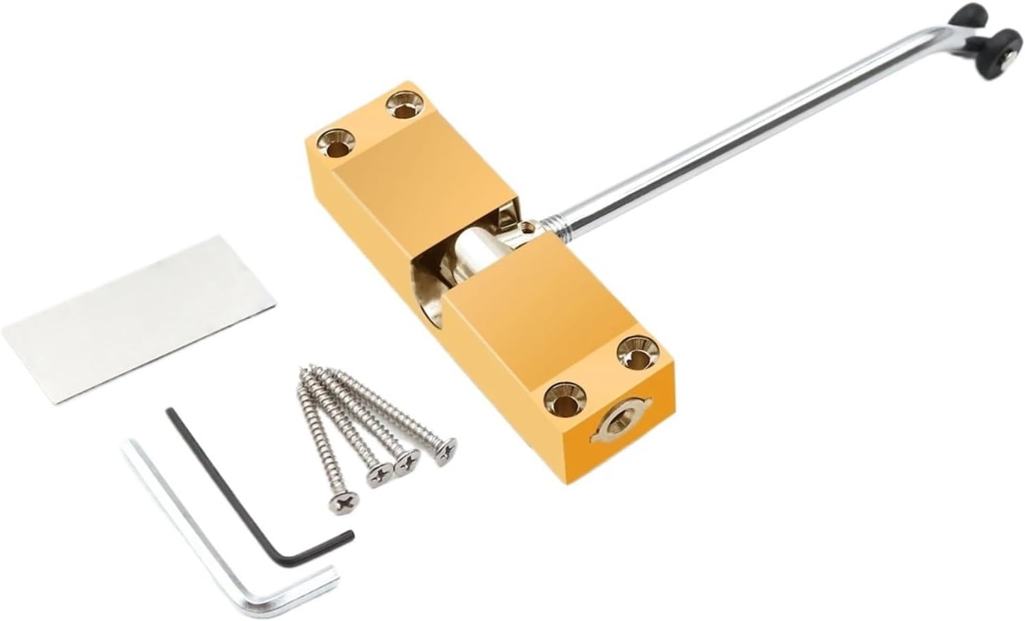 Adjustable Door Closer Stainless Steel Closing Silver Device 40KG Black Gold Furniture Hardware(DVPEN01-SL)