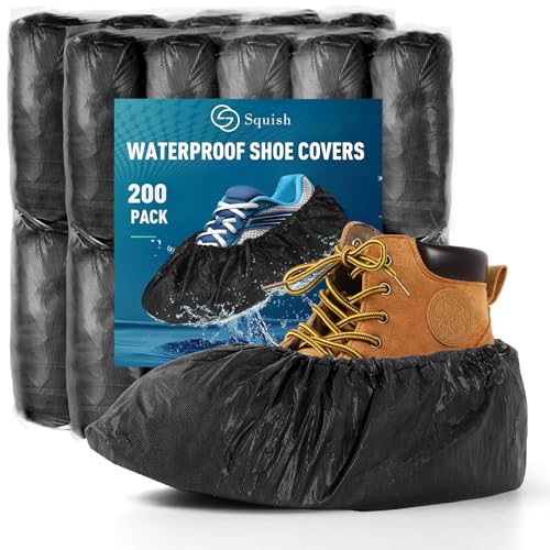 Squish Disposable Shoe Covers, non-slip, 200-pack, 6g