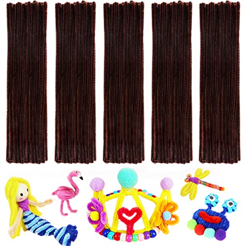 Image of Pipe Cleaners, Pipe Cleaners Craft, Arts and Crafts, Crafts, Craft Supplies, Art Supplies (Brown)