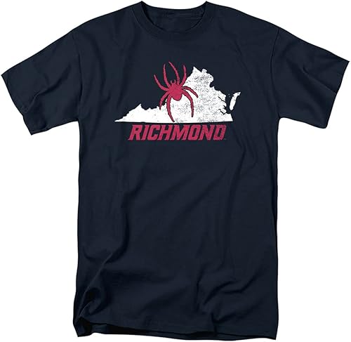 Miniatura 8 de University of Richmond Colección oficial de camisetas unisex para adultos Basketball Hoop,Alumni,Texto de bloque,Logotipo de círculo,Est.