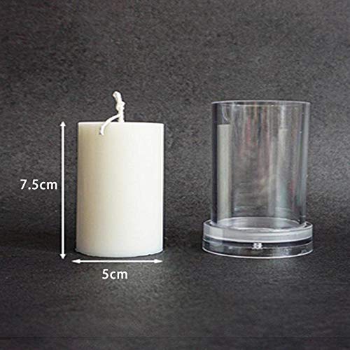 Moule à bougie en plastique 5x7.5 cm lot de 5 pour création artisanale - 7