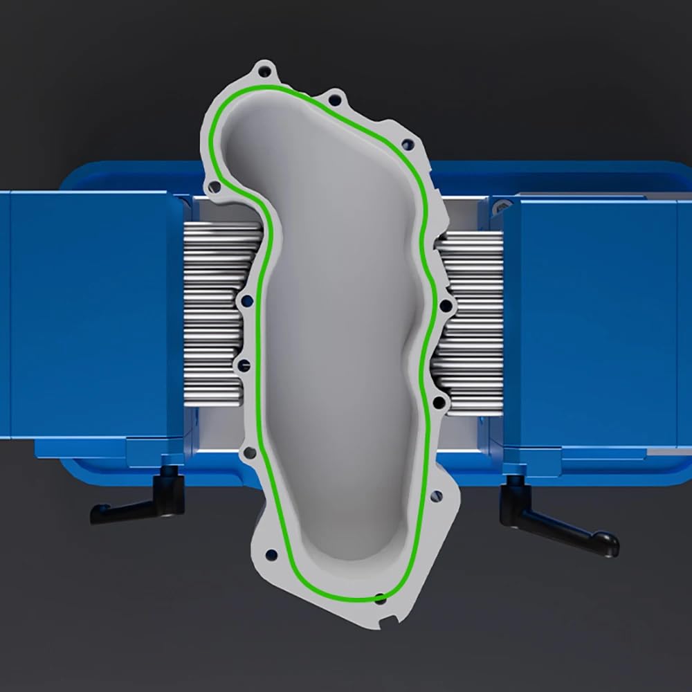 Tornillo de Banco Manual con Fijación Flexible, Herramienta de Sujeción Especial Fija de 4/6 Pulgadas para Ensamblaje CNC Localizador de Soporte para Máquina de Marcado Láser(4 pulgadas)